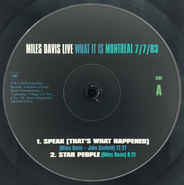 Miles Davis : Miles Davis Live What It Is Montreal 7/7/83 (2xLP, RSD, Gat)