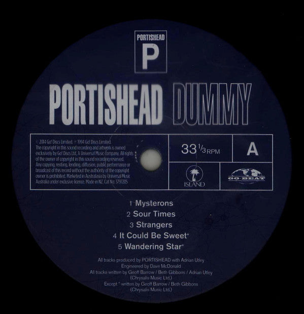 Portishead : Dummy (LP, Album, RE, Gat)