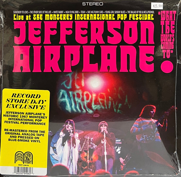 Jefferson Airplane : "What The World's Coming To": Live At The Monterey International Pop Festival (LP, Album, RSD, RM, Blu)