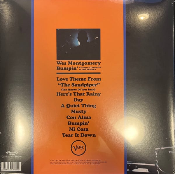 Wes Montgomery : Bumpin' (LP, Album, RE, RP)