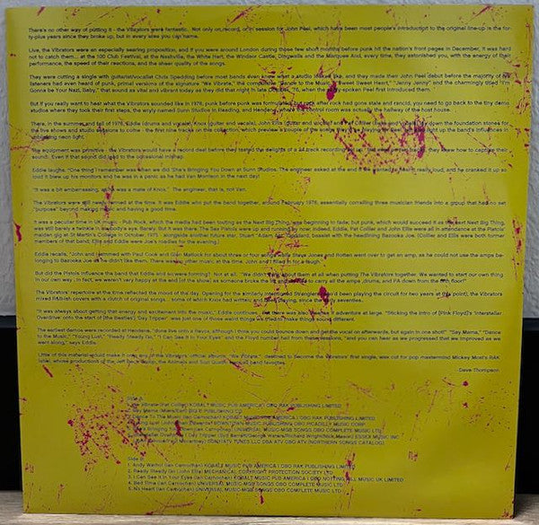 The Vibrators : Young Lust - The 1976 Demos (LP, Comp, Pin)