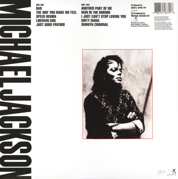 Michael Jackson : Bad (LP, Album, RE, Gat)
