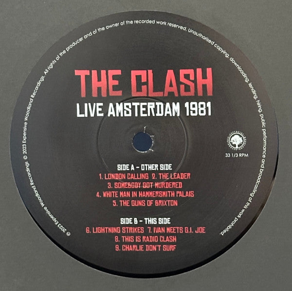 The Clash : Live Amsterdam 1981 (2xLP, Unofficial)