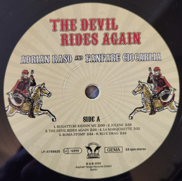 Adrian Raso & Fanfare Ciocărlia : The Devil Rides Again (LP, Album, Ltd)