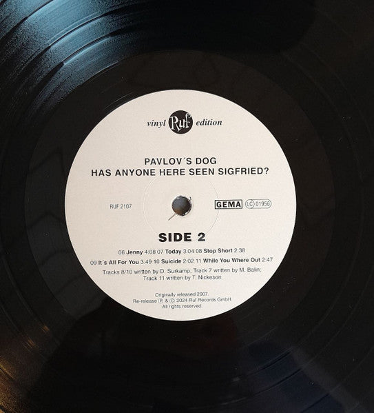 Pavlov's Dog : Has Anyone Here Seen Sigfried? (The Lost Third Pavlov's Dog Album) (LP, Album, RE, RM)