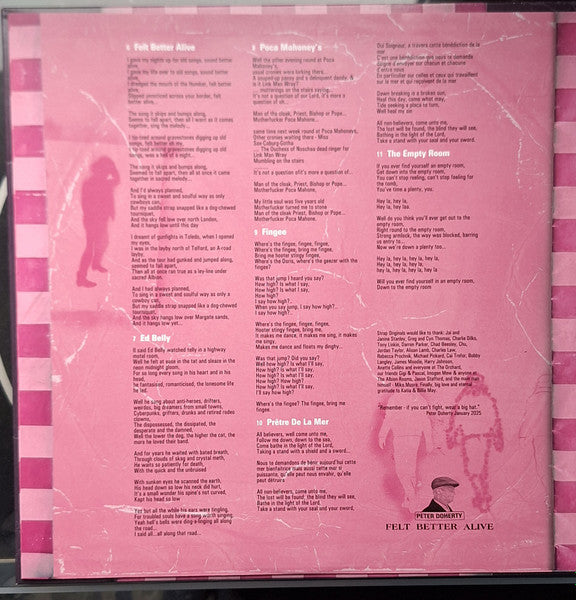 Peter Doherty* : Felt Better Alive (LP, Album)
