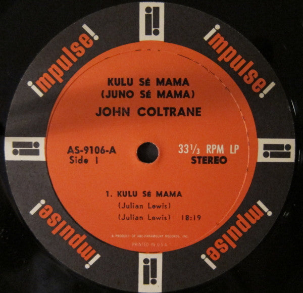 John Coltrane : Kulu Sé Mama (LP, Album)