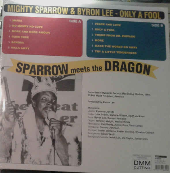 The Mighty Sparrow* With Byron Lee And The Dragonaires : Sparrow Meets The Dragon (LP, Album, RE)