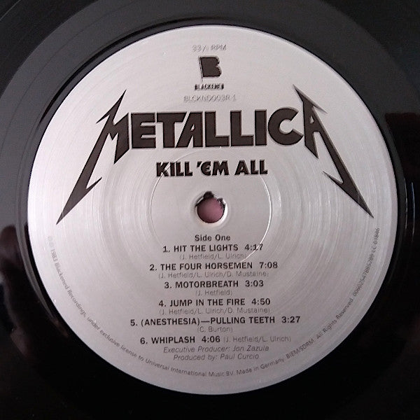 Metallica : Kill 'Em All (LP, Album, RE, RM)