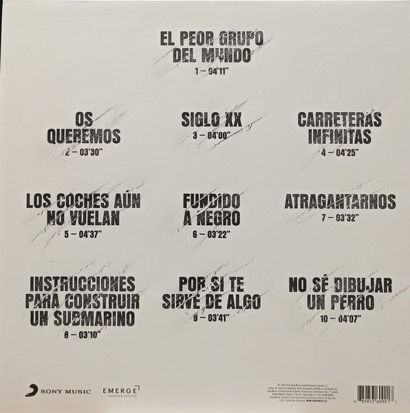 Sidonie : El Peor Grupo Del Mundo (LP, Album, Whi)