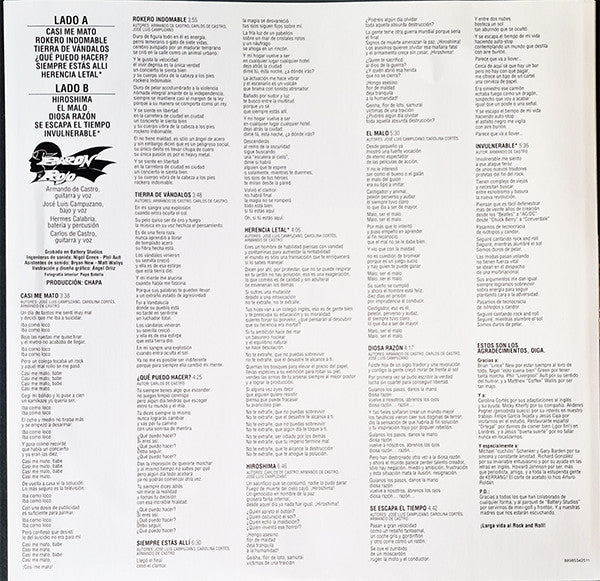 Baron Rojo* : Metalmorfosis (LP, Album, Ltd, RE, RM, RP)
