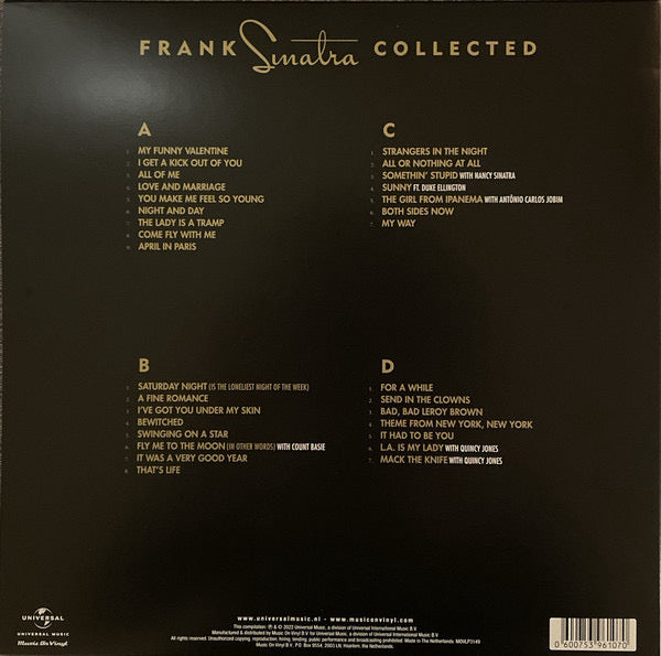🎙️ Frank Sinatra – Collected (2×LP, 180 g Barnizadas Azul – Gold / Clear) - Quiosco Morrison