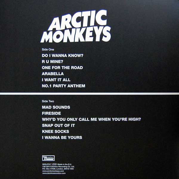 Arctic Monkeys – AM - Quiosco Morrison
