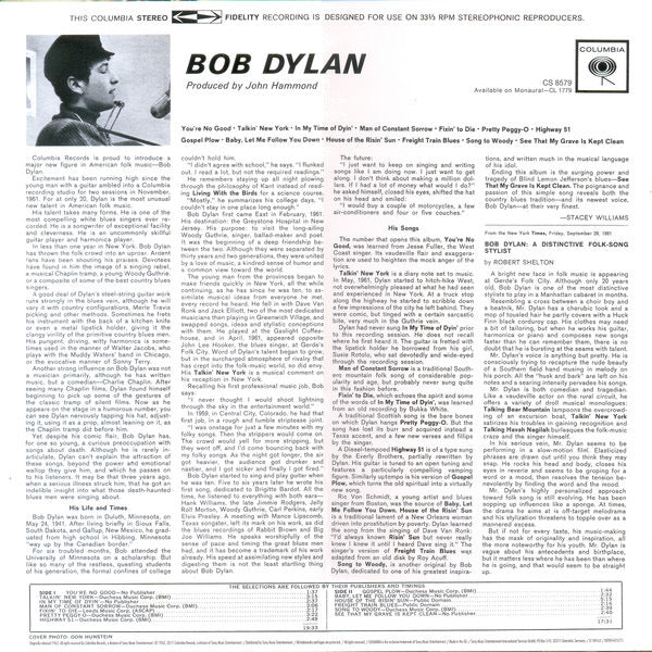 Bob Dylan - Bob Dylan - Quiosco Morrison