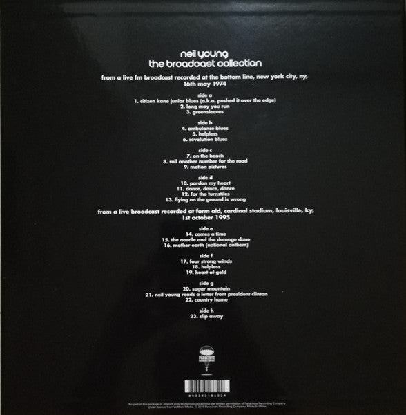 Neil Young – The Broadcast Collection (4×LP)