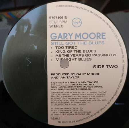 Gary Moore : Still Got The Blues (LP, Album, RE, Fin)