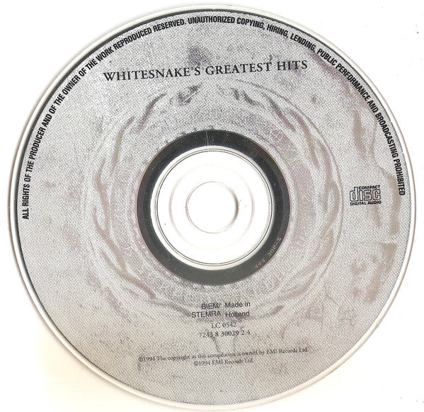 Whitesnake : Greatest Hits (CD, Comp)