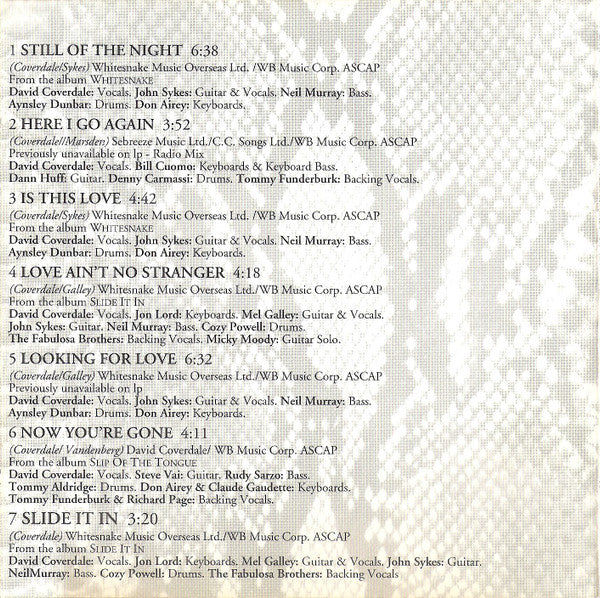 Whitesnake : Greatest Hits (CD, Comp)