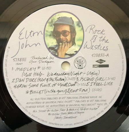 Elton John : Rock Of The Westies (LP, Album, RE, RM)