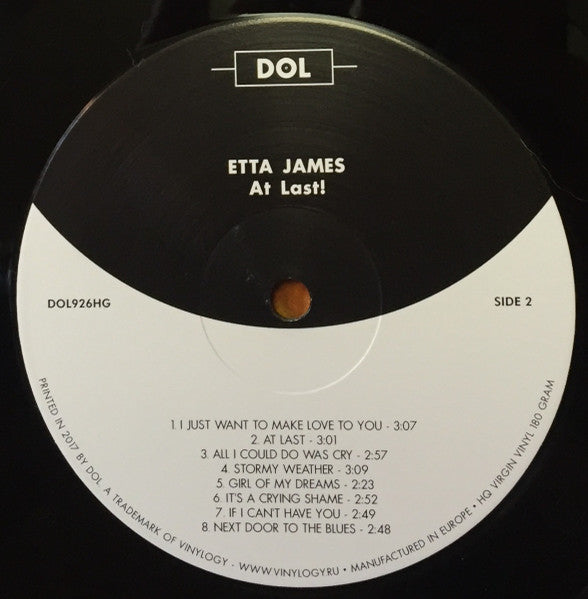 Etta James : At Last! (LP, Album, RE, 180)
