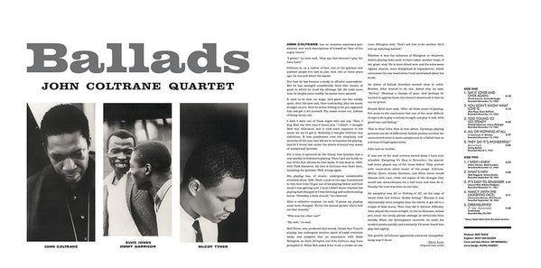 John Coltrane Quartet* : Ballads (LP, Album, RE, 180)
