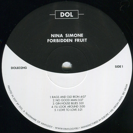 Nina Simone : Forbidden Fruit (LP, Album, RE, 180)