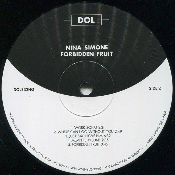 Nina Simone : Forbidden Fruit (LP, Album, RE, 180)