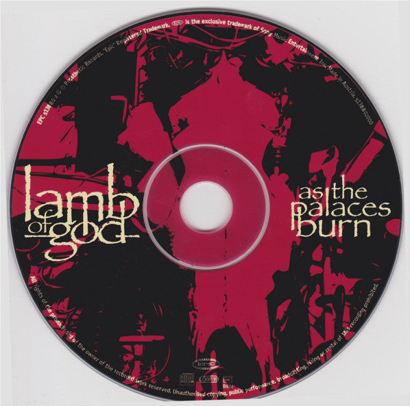 Lamb Of God : As The Palaces Burn (CD, Album)