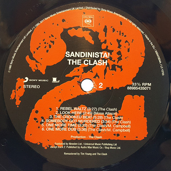 The Clash : Sandinista! (3xLP, Album, RE, RM, RP, 180)