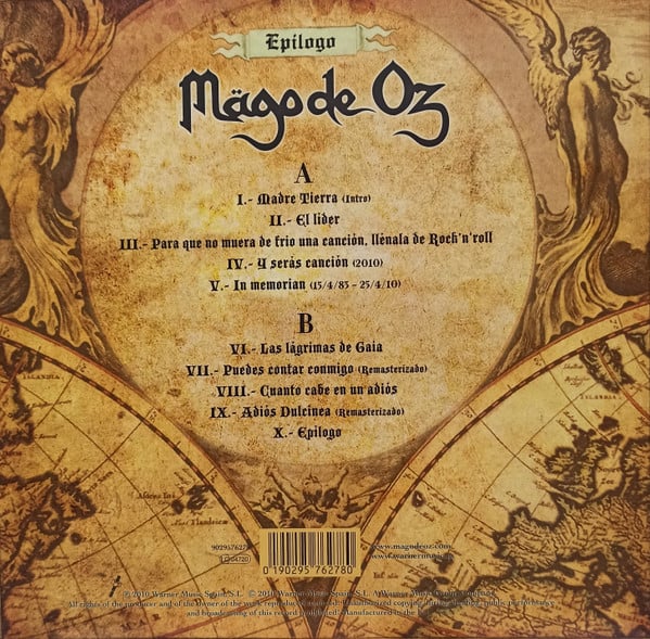 Mägo De Oz : Gaia - Epílogo (LP, Album, RE, 180 + CD, Album, RE)