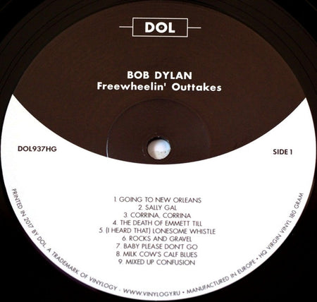 Bob Dylan : Freewheelin' Outtakes (The Columbia Sessions, NYC, 1962) (LP, Album, Dlx, RE, Unofficial, 180)