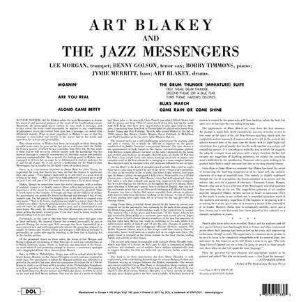 Art Blakey And The Jazz Messengers* : Art Blakey And The Jazz Messengers (LP, Album, Dlx, RE, 180)