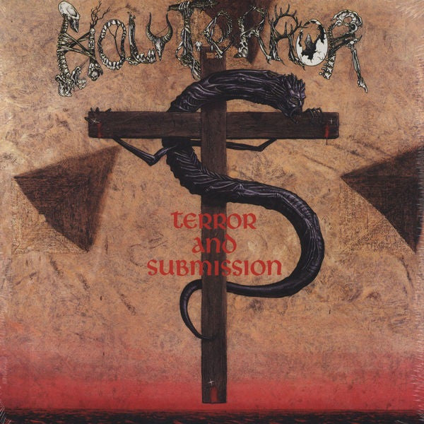 Holy Terror : Terror And Submission (LP, Album, RE, Whi)