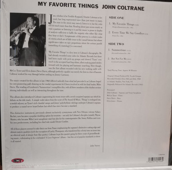 John Coltrane : My Favorite Things (LP, Album, Mono, RE)