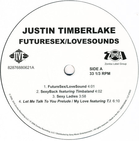 Justin Timberlake : FutureSex/LoveSounds (2xLP, Album, RE, Gat)
