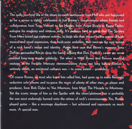 Various : Beside Bowie: The Mick Ronson Story The Soundtrack (CD, Comp)