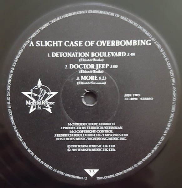 The Sisters Of Mercy : Greatest Hits Volume One - A Slight Case Of Overbombing (2xLP, Comp, RE, Gat)