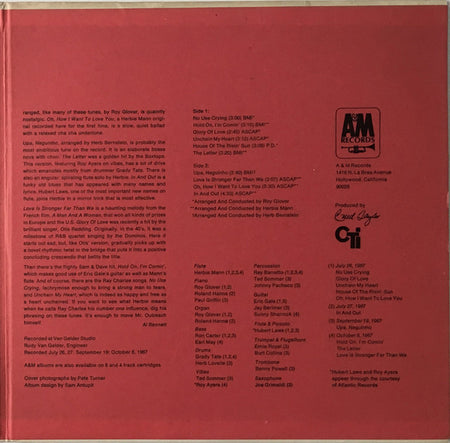 Herbie Mann : Glory Of Love (LP, Album, Mono, Gat)