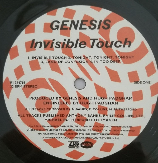 Genesis : Invisible Touch (LP, Album, Dlx, RE, RM, 180)