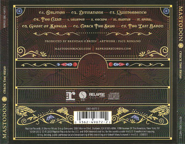 Mastodon : Crack The Skye (CD, Album, RE)