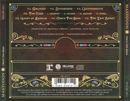 Mastodon : Crack The Skye (CD, Album, RE)