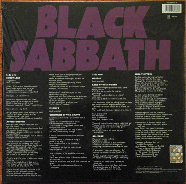 Black Sabbath : Master Of Reality (LP, Album, RE, Emb)