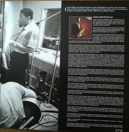 Sonny Rollins : Sonny Rollins And The Contemporary Leaders (LP, Album, RE, Gat)