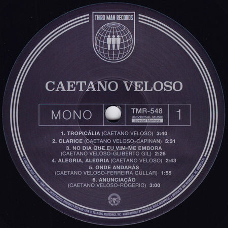 Caetano Veloso : Caetano Veloso (LP, Album, Mono, RE, RM, 180)