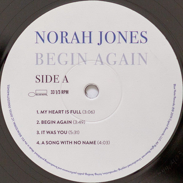 Norah Jones : Begin Again (LP, Album, Comp)