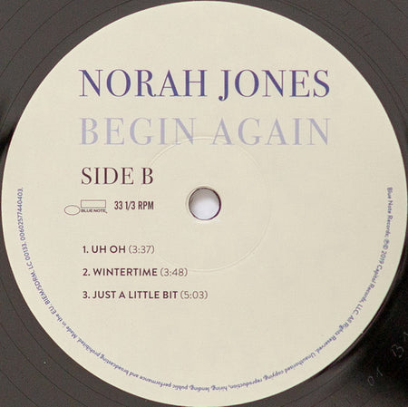 Norah Jones : Begin Again (LP, Album, Comp)