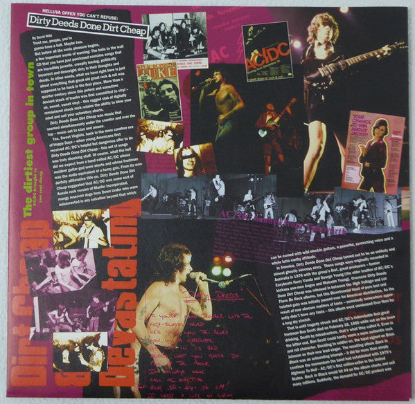 AC/DC : Dirty Deeds Done Dirt Cheap (LP, Album, RE, RM, 180)