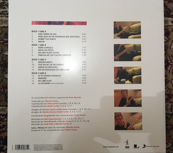 Manolo García : Para Que No Se Duerman Mis Sentidos (2xLP, Album, RE)