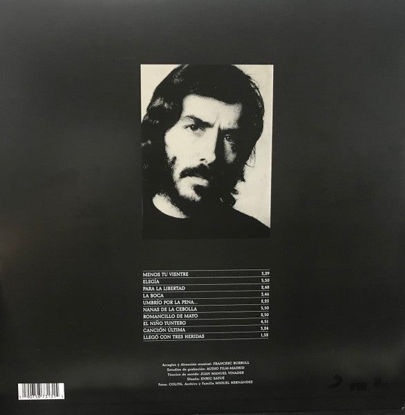 Joan Manuel Serrat : Miguel Hernandez (LP, Album, Gat)