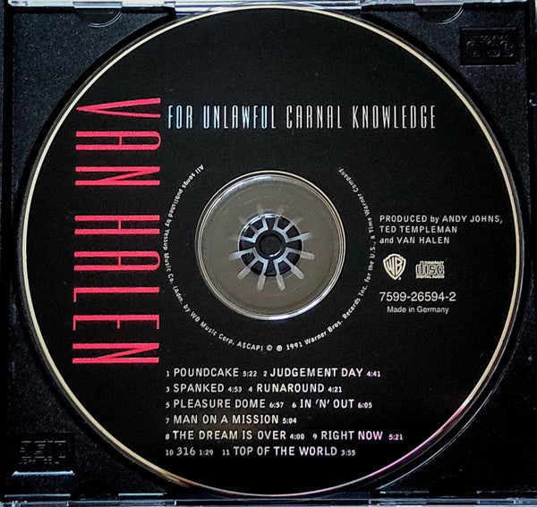 Van Halen : For Unlawful Carnal Knowledge (CD, Album, RE)